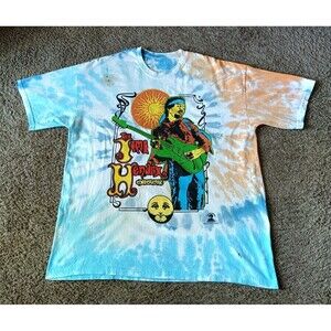 Liquid Blue Jimi Hendrix T-Shirt Men's Size XL Graphic Print Tie Dye Shirt